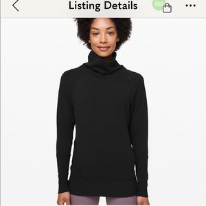 Lululemon high lines pullover. Size 4 black
